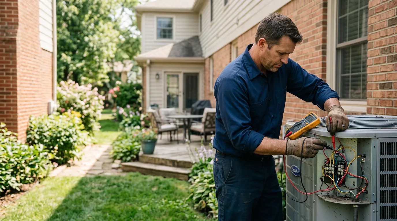 HVAC technician working near Shamokin, PA
